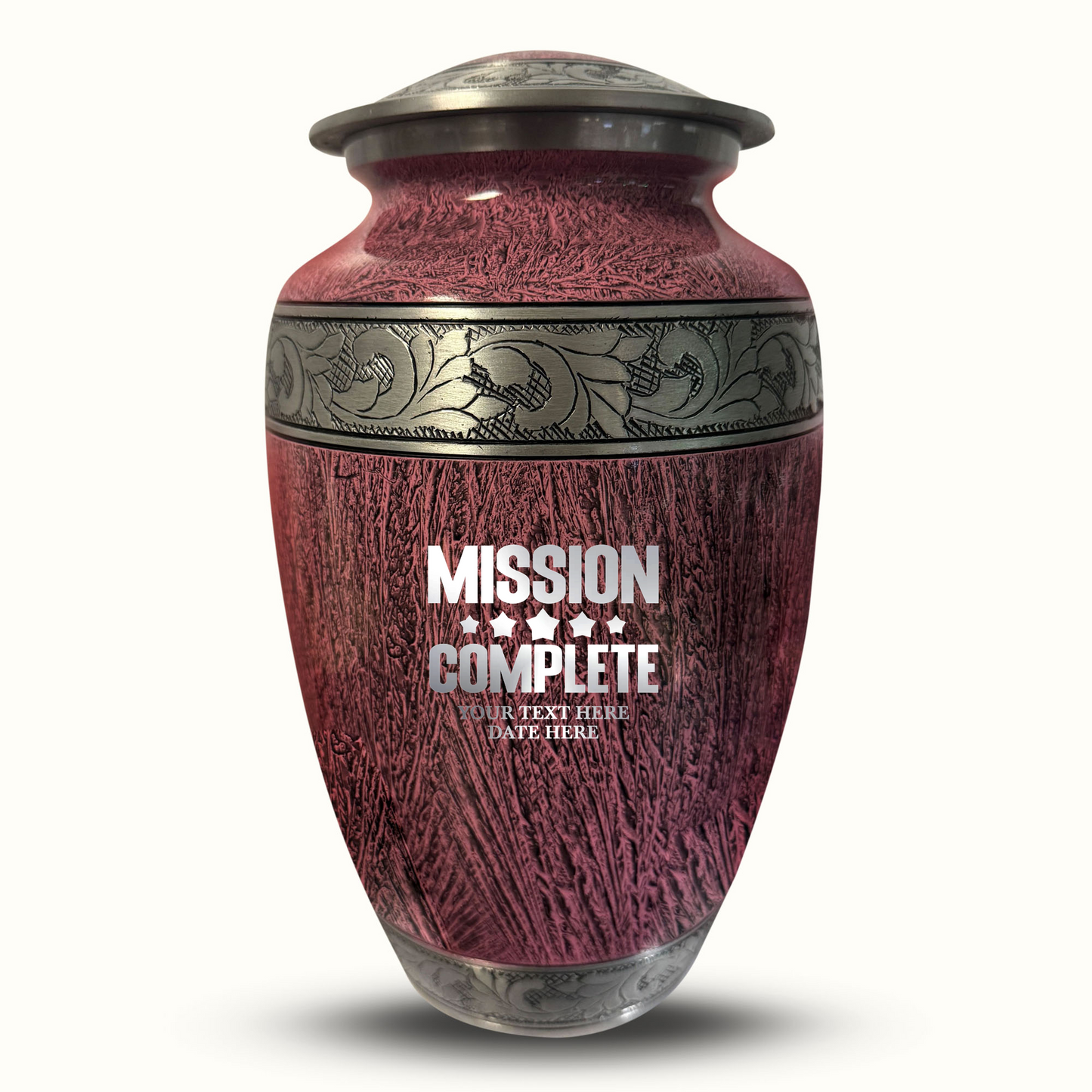 Custom Large Cremation Urn for Human Ashes - Elevate Collection - Funny Gaming Design - Distressed Finish - 200 Cubic Inch