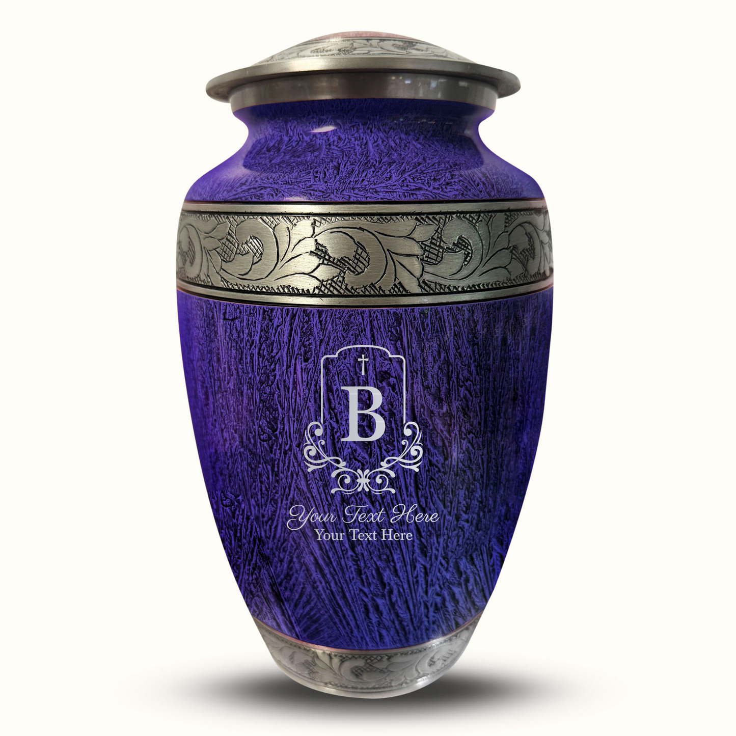 Custom Large Cremation Urn for Human Ashes - Elevate Collection - Headstone Shape Design - Distressed Finish - 200 Cubic Inch