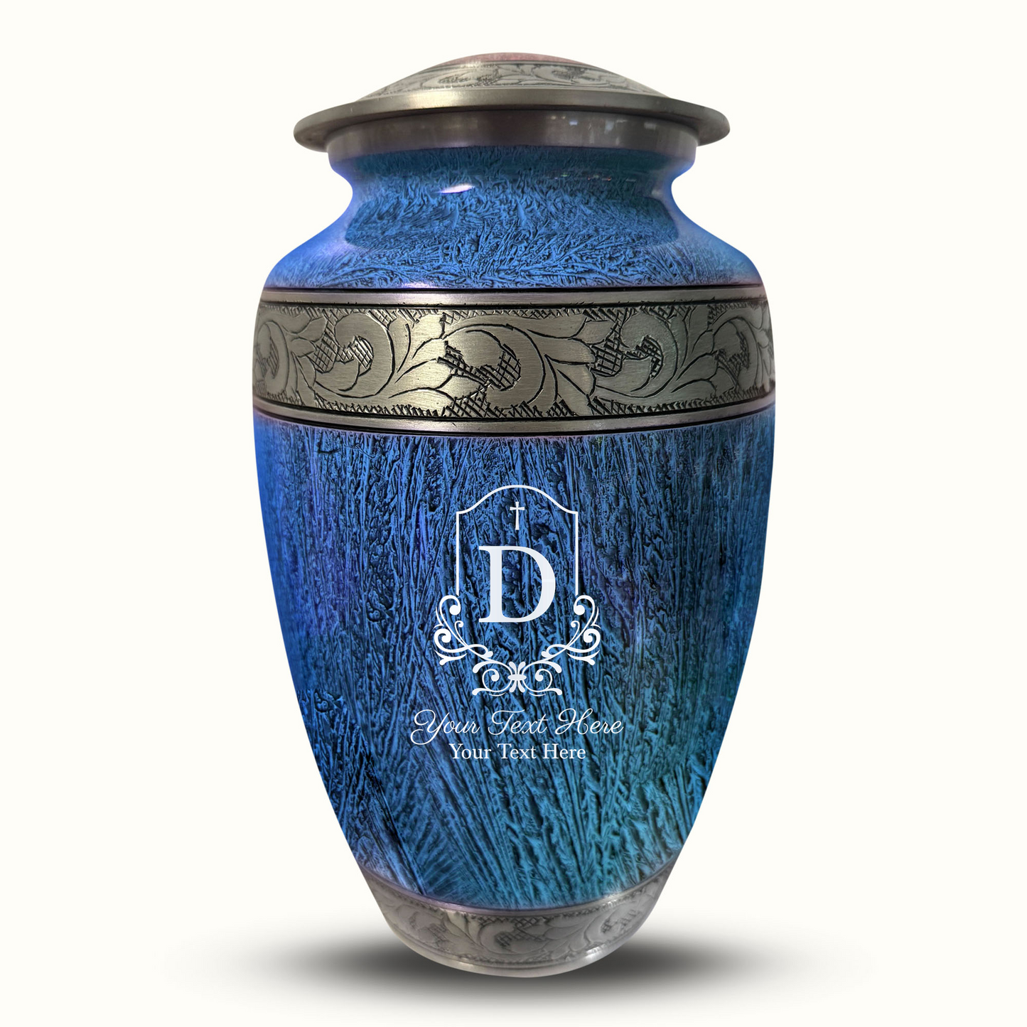 Custom Large Cremation Urn for Human Ashes - Elevate Collection - Headstone Shape Design - Distressed Finish - 200 Cubic Inch