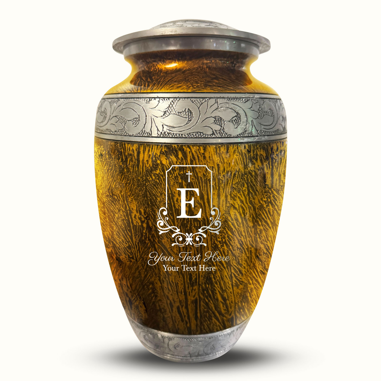Custom Large Cremation Urn for Human Ashes - Elevate Collection - Headstone Shape Design - Distressed Finish - 200 Cubic Inch