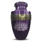 Personalized Adult Human Cremation Urn with Custom Engraved Name Date on Vessel for Ashes and Cremains | Elite Funny Bowling Lover Series with Gold Inlay | 200 Lbs | Black
