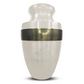 Personalized Adult Human Cremation Urn with Custom Name Date on Gold Rim Container for Ashes and Men or Women Cremains | Elite Memorial Dove Design Series | 200 Lbs