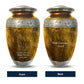 Custom Large Cremation Urn for Human Ashes - Elevate Collection - Funny Gaming Design - Distressed Finish - 200 Cubic Inch