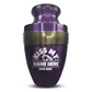Personalized Adult Human Cremation Urn with Custom Engraved Name Date Boat on Vessel for Ashes and Cremains | Funny Fishing Lover Series with Gold Inlay | 200 Lbs