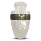 Personalized Adult Human Cremation Urn with Custom Engraved Name Date Boat on Vessel for Ashes and Cremains | Funny Fishing Lover Series with Gold Inlay | 200 Lbs