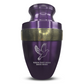 Personalized Adult Human Cremation Urn with Custom Name Date on Gold Rim Container for Ashes and Men or Women Cremains | Elite Memorial Dove Design Series | 200 Lbs