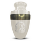 Personalized Adult Human Cremation Urn with Custom Engraved Name Date on Vessel for Ashes and Cremains | Elite Funny Bowling Lover Series with Gold Inlay | 200 Lbs | Black