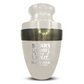 Personalized Adult Human Cremation Urn with Custom Engraved Name Date on Vessel for Ashes and Cremains | Elite Funny Bowling Lover Series with Gold Inlay | 200 Lbs | Black