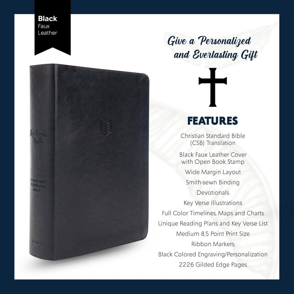 Personalized CSB Black Community Study Bible | Shepherds Shelf