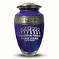Custom Large Cremation Urn for Human Ashes - Elevate Collection - Funny Bowling Design - Distressed Finish - 200 Cubic Inch