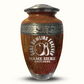 Custom Large Cremation Urn for Human Ashes - Elevate Collection - Funny Bowling Design - Distressed Finish - 200 Cubic Inch