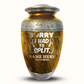 Custom Large Cremation Urn for Human Ashes - Elevate Collection - Funny Bowling Design - Distressed Finish - 200 Cubic Inch