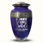 Custom Large Cremation Urn for Human Ashes - Elevate Collection - Funny Bowling Design - Distressed Finish - 200 Cubic Inch