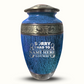 Custom Large Cremation Urn for Human Ashes - Elevate Collection - Funny Bowling Design - Distressed Finish - 200 Cubic Inch