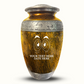 Custom Large Cremation Urn for Human Ashes - Elevate Collection - Funny Eyes Design - Distressed Finish - 200 Cubic Inch