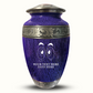 Custom Large Cremation Urn for Human Ashes - Elevate Collection - Funny Eyes Design - Distressed Finish - 200 Cubic Inch