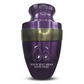 Personalized Adult Cremation Urn with Custom Engraved Name, Date and Funny Eyes Design Metal Aluminum Vessel for Ashes and Remains | Elite Collection with Gold Inlay | 200 Cubic Inch