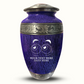 Custom Large Cremation Urn for Human Ashes - Elevate Collection - Funny Eyes Design - Distressed Finish - 200 Cubic Inch