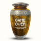 Custom Large Cremation Urn for Human Ashes - Elevate Collection - Funny Gaming Design - Distressed Finish - 200 Cubic Inch