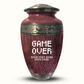 Custom Large Cremation Urn for Human Ashes - Elevate Collection - Funny Gaming Design - Distressed Finish - 200 Cubic Inch