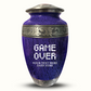 Custom Large Cremation Urn for Human Ashes - Elevate Collection - Funny Gaming Design - Distressed Finish - 200 Cubic Inch