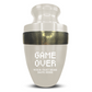 Personalized Adult Cremation Urn with Custom Engraved Name, Date and Funny Gaming Design Metal Aluminum Vessel for Ashes and Remains | Elite Collection with Gold Inlay | 200 Cubic Inch