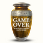 Custom Large Cremation Urn for Human Ashes - Elevate Collection - Funny Gaming Design - Distressed Finish - 200 Cubic Inch
