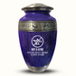 Custom Large Cremation Urn for Human Ashes - Elevate Collection - Funny TV Design - Distressed Finish - 200 Cubic Inch