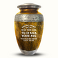 Custom Large Cremation Urn for Human Ashes - Elevate Collection - Just Funny Design - Distressed Finish - 200 Cubic Inch
