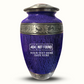 Custom Large Cremation Urn for Human Ashes - Elevate Collection - Funny Tech Design - Distressed Finish - 200 Cubic Inch