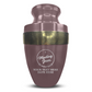 Personalized Adult Cremation Urn with Custom Engraved Name, Date and Funny Religious Design Metal Aluminum Vessel for Ashes and Remains | Elite Collection with Gold Inlay | 200 Cubic Inch