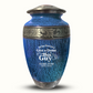 Custom Large Cremation Urn for Human Ashes - Elevate Collection - Dark Humor Design - Distressed Finish - 200 Cubic Inch