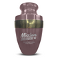 Personalized Adult Cremation Urn with Custom Engraved Name, Date and Funny Urn Design Metal Aluminum Vessel for Ashes and Remains | Elite Collection with Gold Inlay | 200 Cubic Inch