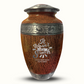 Custom Large Cremation Urn for Human Ashes - Elevate Collection - Dark Humor Design - Distressed Finish - 200 Cubic Inch