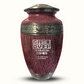 Custom Large Cremation Urn for Human Ashes - Elevate Collection - Funny Gaming Design - Distressed Finish - 200 Cubic Inch