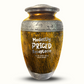 Custom Large Cremation Urn for Human Ashes - Elevate Collection - Funny TV Design - Distressed Finish - 200 Cubic Inch