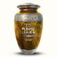 Custom Large Cremation Urn for Human Ashes - Elevate Collection - Funny Office Design - Distressed Finish - 200 Cubic Inch