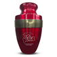 Personalized Adult Cremation Urn with Custom Engraved Name, Date and Simple Humor Design Metal Aluminum Vessel for Ashes and Remains | Elite Collection with Gold Inlay | 200 Cubic Inch