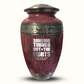 Custom Large Cremation Urn for Human Ashes - Elevate Collection - Simple Humor Design - Distressed Finish - 200 Cubic Inch