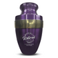 Personalized Adult Cremation Urn with Custom Engraved Name, Date and Funny Office Design Metal Aluminum Vessel for Ashes and Remains | Elite Collection with Gold Inlay | 200 Cubic Inch