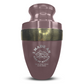 Personalized Adult Cremation Urn with Custom Engraved Name, Date and Dark Humor Design Metal Aluminum Vessel for Ashes and Remains | Elite Collection with Gold Inlay | 200 Cubic Inch