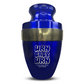 Personalized Adult Cremation Urn with Custom Engraved Name, Date and Dark Humor Design Metal Aluminum Vessel for Ashes and Remains | Elite Collection with Gold Inlay | 200 Cubic Inch