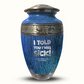 Custom Large Cremation Urn for Human Ashes - Elevate Collection - Dark Humor Design - Distressed Finish - 200 Cubic Inch