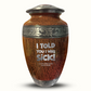 Custom Large Cremation Urn for Human Ashes - Elevate Collection - Dark Humor Design - Distressed Finish - 200 Cubic Inch