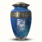 Custom Large Cremation Urn for Human Ashes - Elevate Collection - Simple Humor Design - Distressed Finish - 200 Cubic Inch