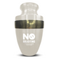 Personalized Adult Cremation Urn with Custom Engraved Name, Date and Funny Office Design Metal Aluminum Vessel for Ashes and Remains | Elite Collection with Gold Inlay | 200 Cubic Inch