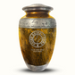 Custom Large Cremation Urn for Human Ashes - Elevate Collection - Funny Baseball Design - Distressed Finish - 200 Cubic Inch