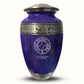Custom Large Cremation Urn for Human Ashes - Elevate Collection - Funny Baseball Design - Distressed Finish - 200 Cubic Inch