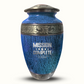 Custom Large Cremation Urn for Human Ashes - Elevate Collection - Funny Gaming Design - Distressed Finish - 200 Cubic Inch