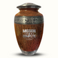 Custom Large Cremation Urn for Human Ashes - Elevate Collection - Funny Gaming Design - Distressed Finish - 200 Cubic Inch